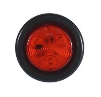 2” Round LED Marker Light DARK RED