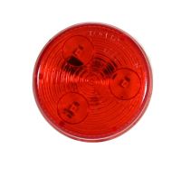 2” Round LED Marker Light DARK RED